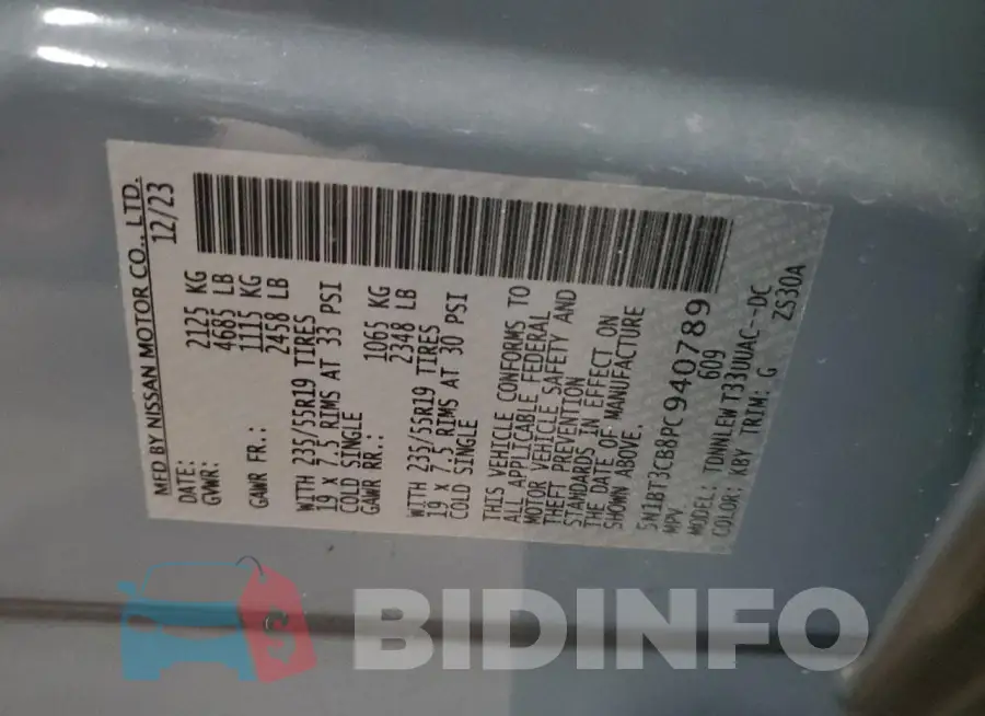 5N1BT3CB8PC940789 Photo# 13