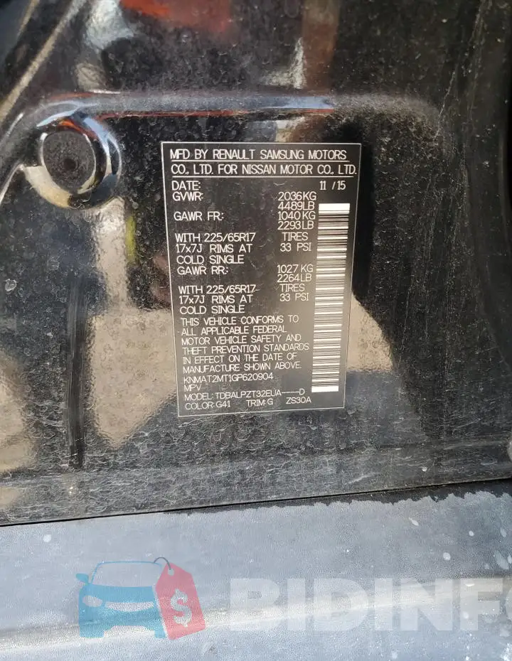 KNMAT2MT1GP620904 Photo# 13