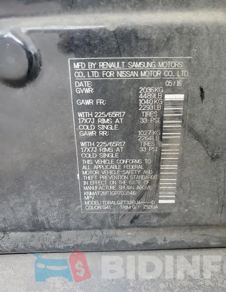 KNMAT2MT1GP703846 Photo# 12
