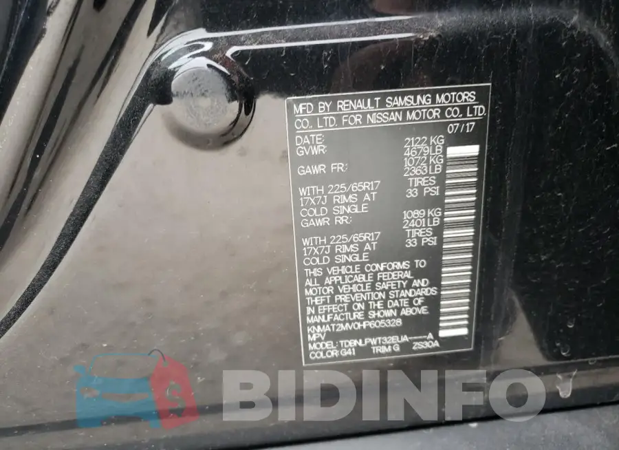 KNMAT2MV0HP605328 Photo# 12