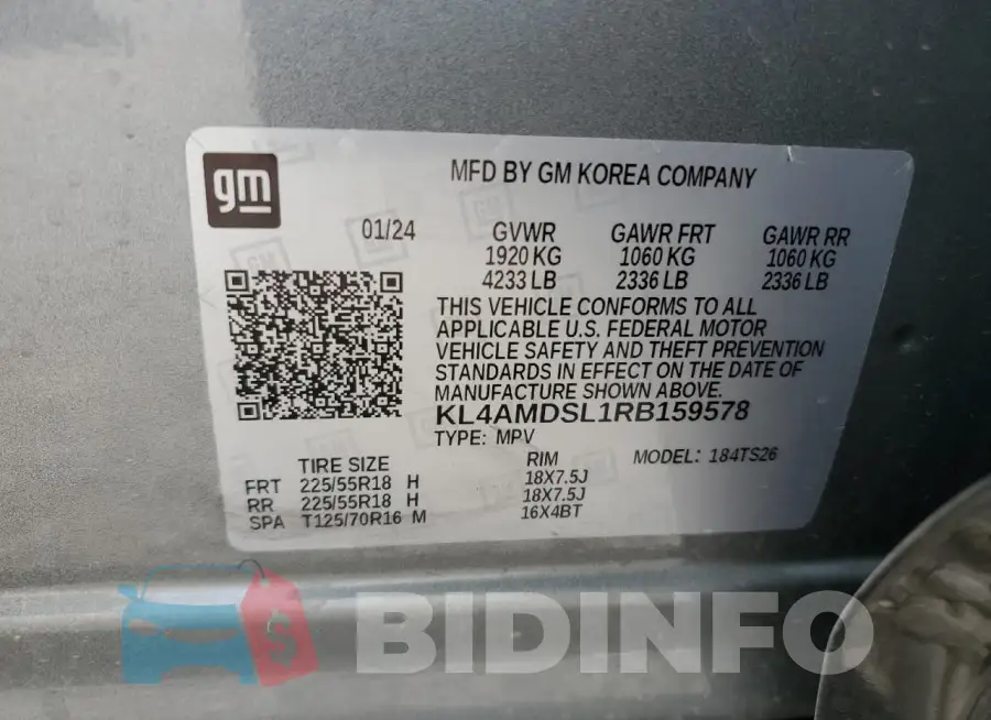 KL4AMDSL1RB159578 Photo# 14