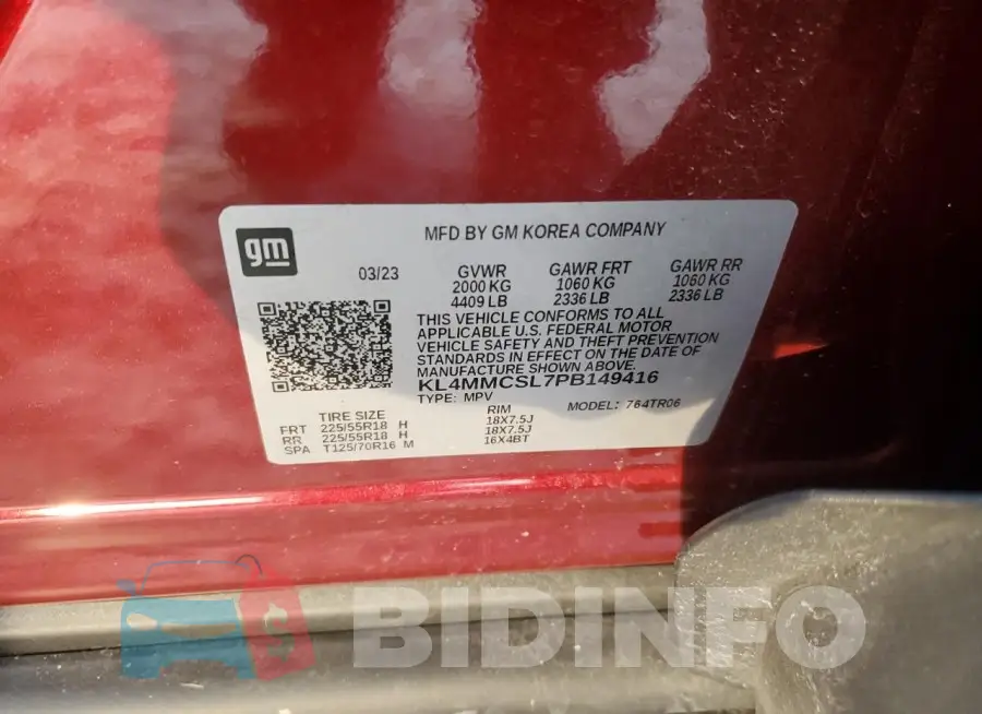 KL4MMCSL7PB149416 Photo# 14