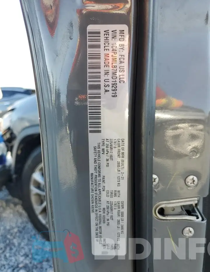 1C4PJMLB7MD192919 Photo# 14