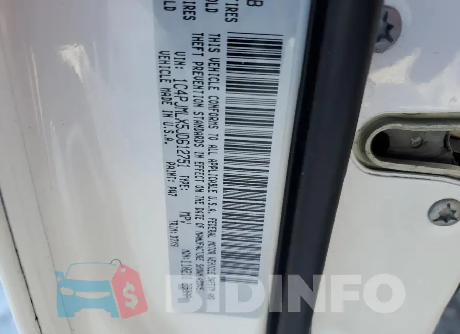 1C4PJMLX5JD612751 Photo# 13
