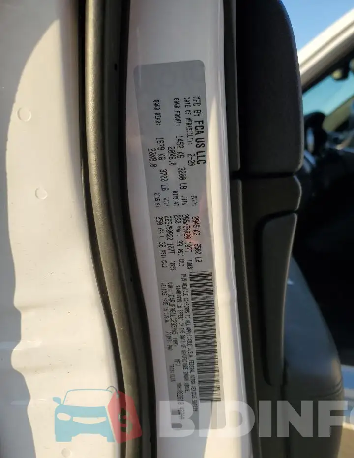1C4RJFAG1LC293705 Photo# 14