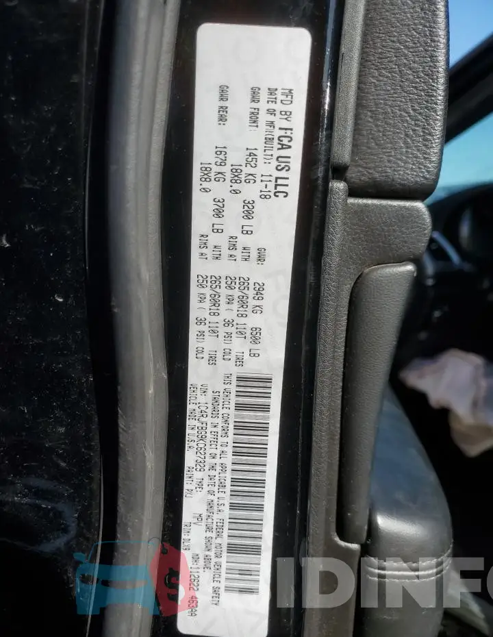 1C4RJFBG9KC627329 Photo# 13