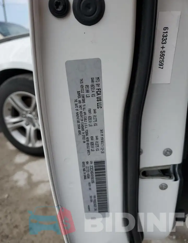 2C3CDXBG4KH581896 Photo# 12