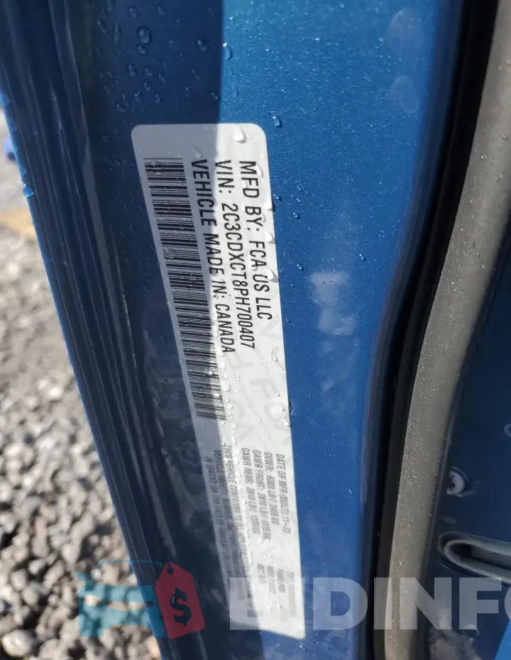 2C3CDXCT8PH700407 Photo# 12