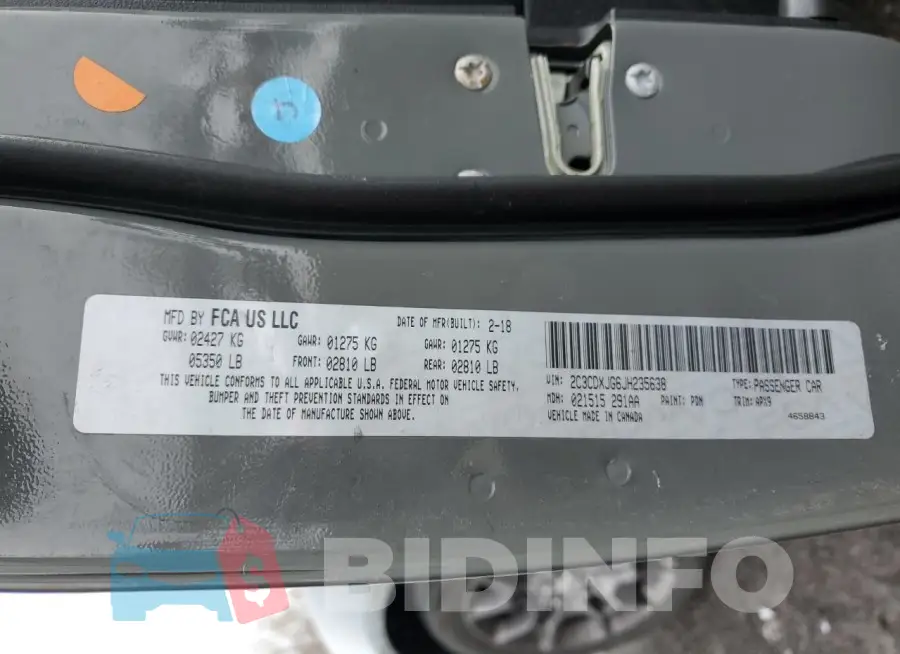 2C3CDXJG6JH235638 Photo# 12