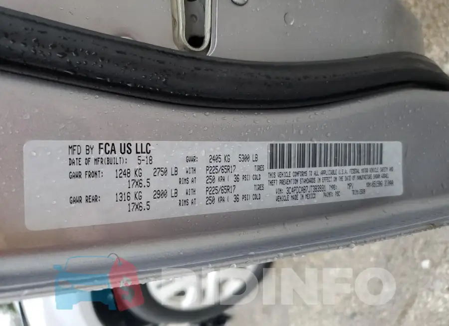 3C4PDCAB7JT383931 Photo# 14