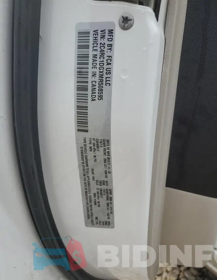 2C4RC1DGXMR508595 Photo# 12