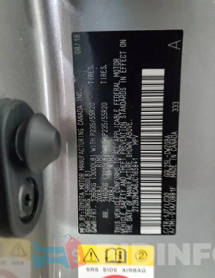 2T2BZMCA6JC165841 Photo# 13