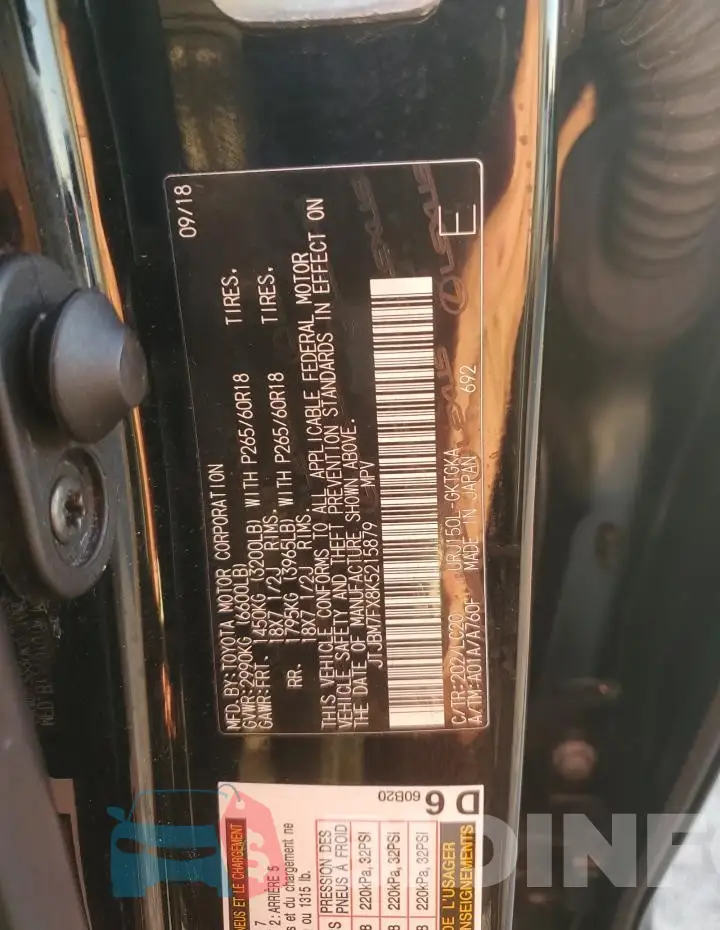 JTJBM7FX8K5215879 Photo# 13