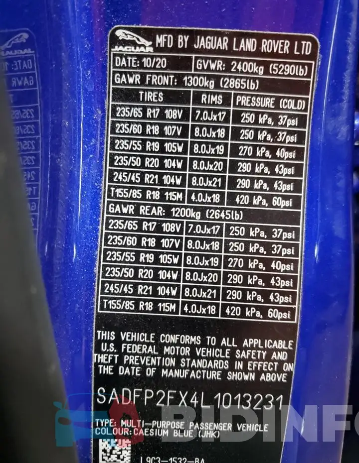 SADFP2FX4L1013231 Photo# 14