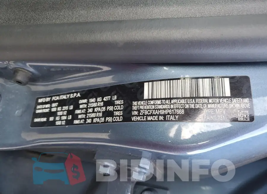 ZFBCFXAH9HP617668 Photo# 12