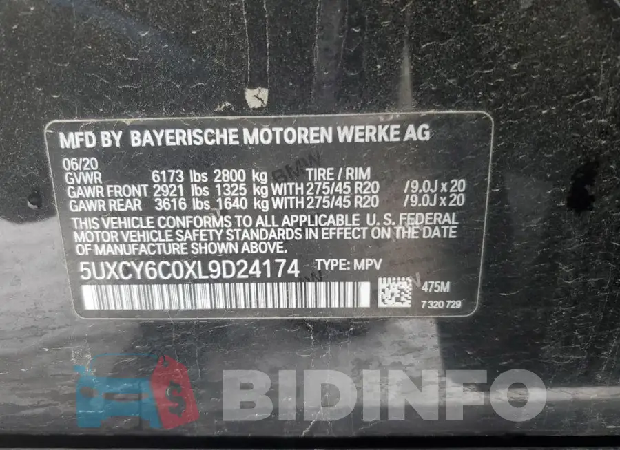 5UXCY6C0XL9D24174 Photo# 13