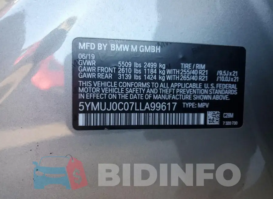 5YMUJ0C07LLA99617 Photo# 13