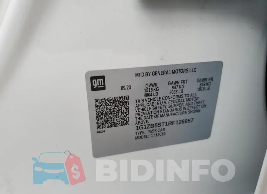 1G1ZB5ST1RF126957 Photo# 12