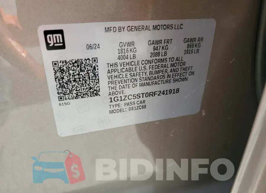 1G1ZC5ST0RF241918 Photo# 12