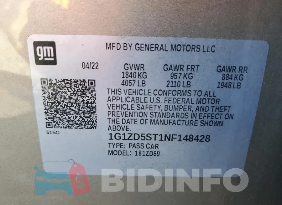 1G1ZD5ST1NF148428 Photo# 12