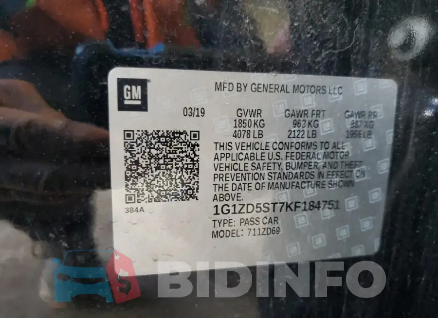 1G1ZD5ST7KF184751 Photo# 13