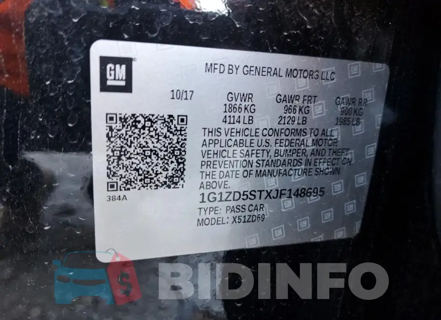 1G1ZD5STXJF148695 Photo# 12