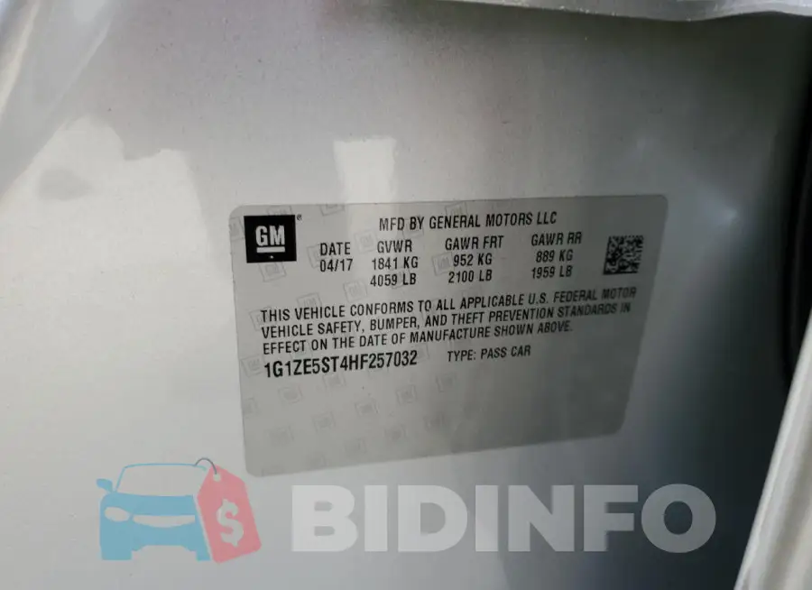 1G1ZE5ST4HF257032 Photo# 12