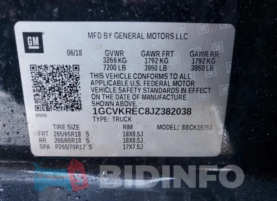 1GCVKREC8JZ382038 Photo# 13