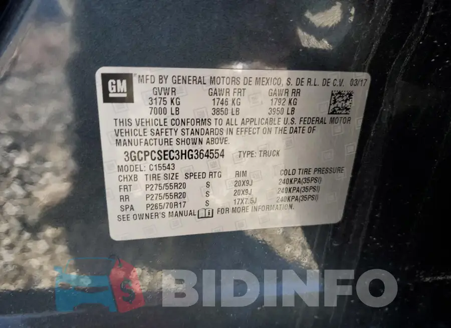 3GCPCSEC3HG364554 Photo# 12