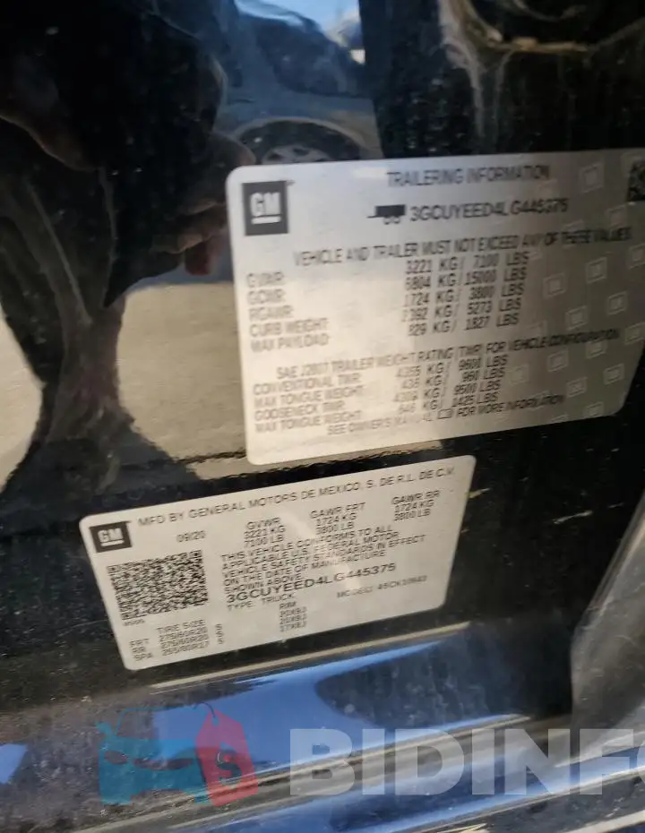 3GCUYEED4LG445375 Photo# 12