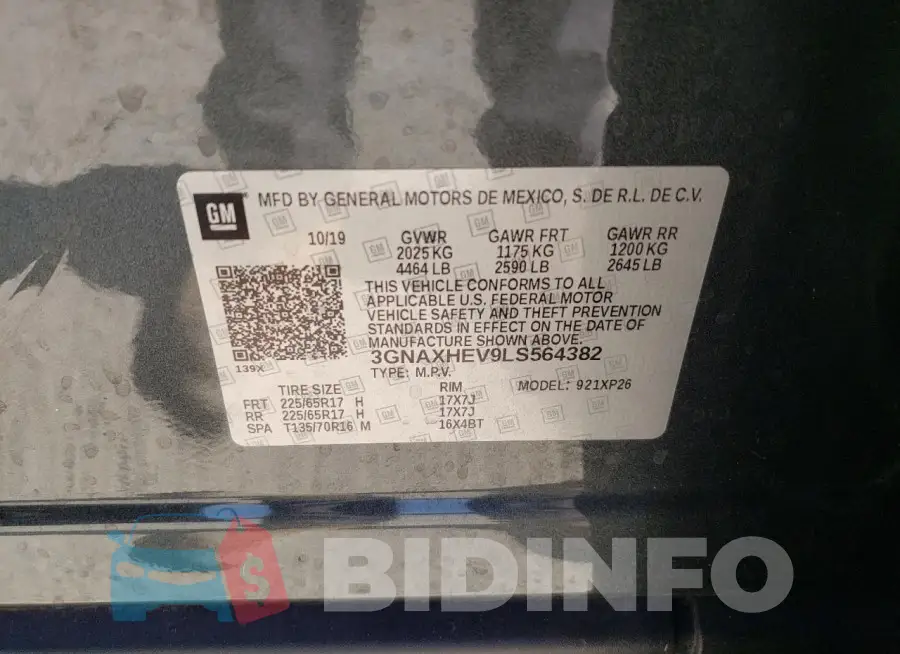 3GNAXHEV9LS564382 Photo# 14