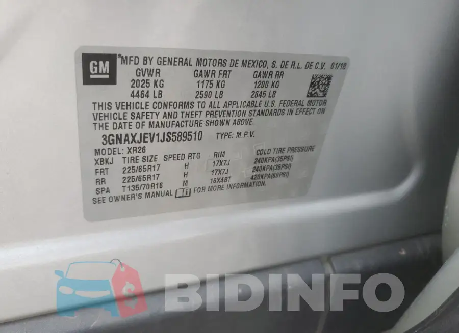 3GNAXJEV1JS589510 Photo# 13