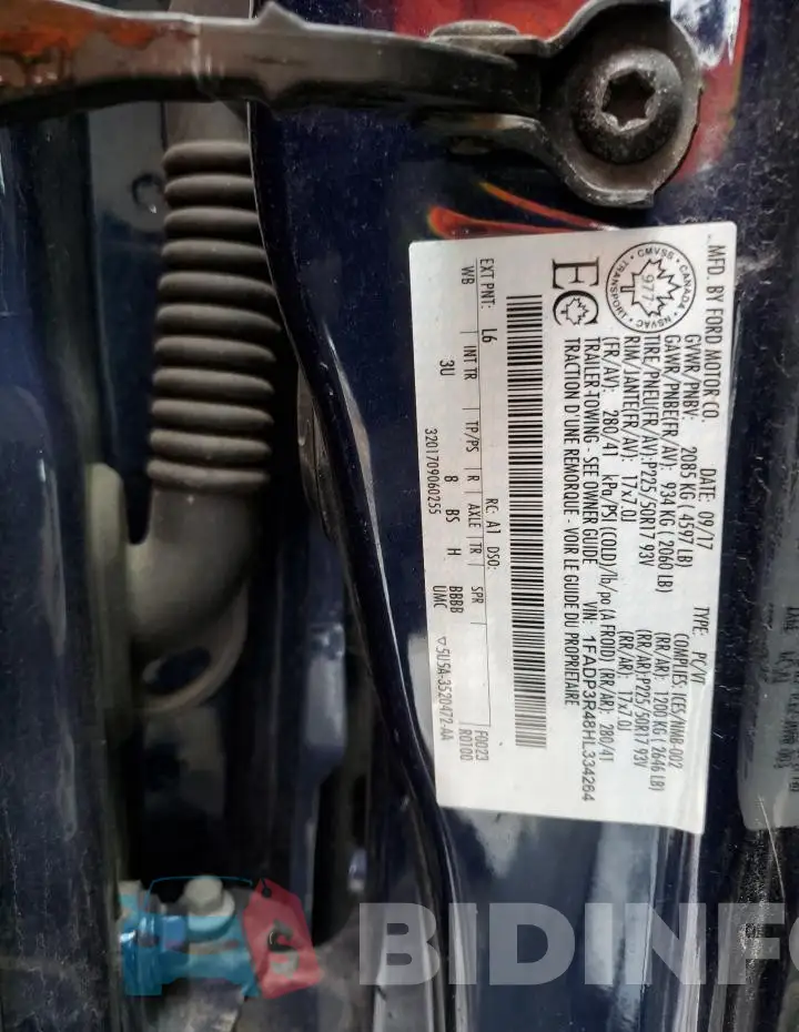 1FADP3R48HL334264 Photo# 12