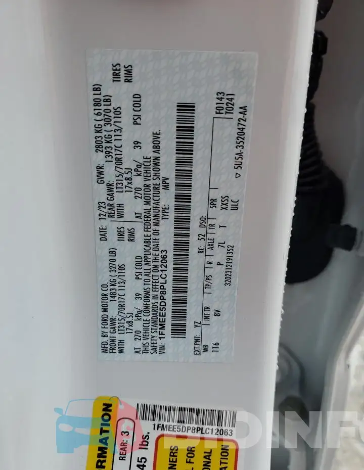 1FMEE5DP8PLC12063 Photo# 14