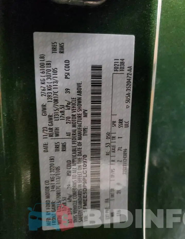 1FMEE5DP9PLC10970 Photo# 13