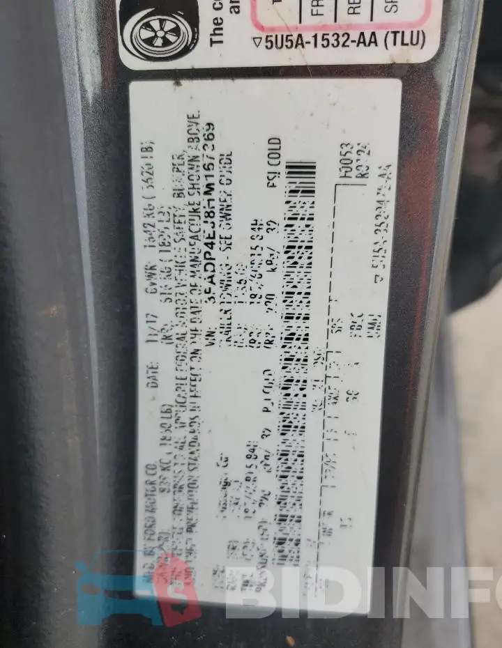 3FADP4EJ8HM167369 Photo# 12