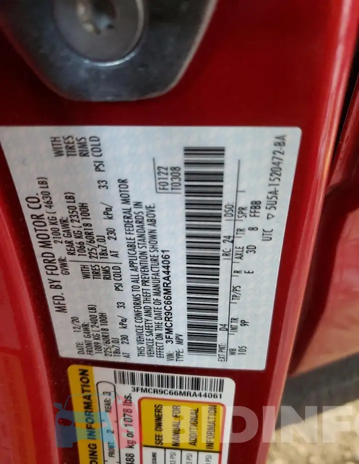 3FMCR9C66MRA44061 Photo# 14