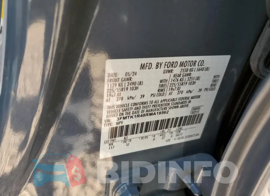 3FMTK1R48RMA18562 Photo# 13