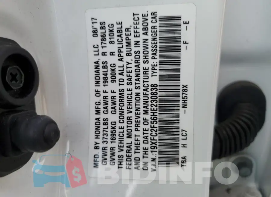 19XFC2F56HE230838 Photo# 12