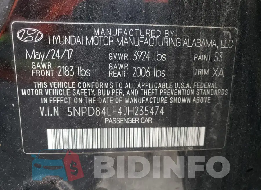 5NPD84LF4JH235474 Photo# 13