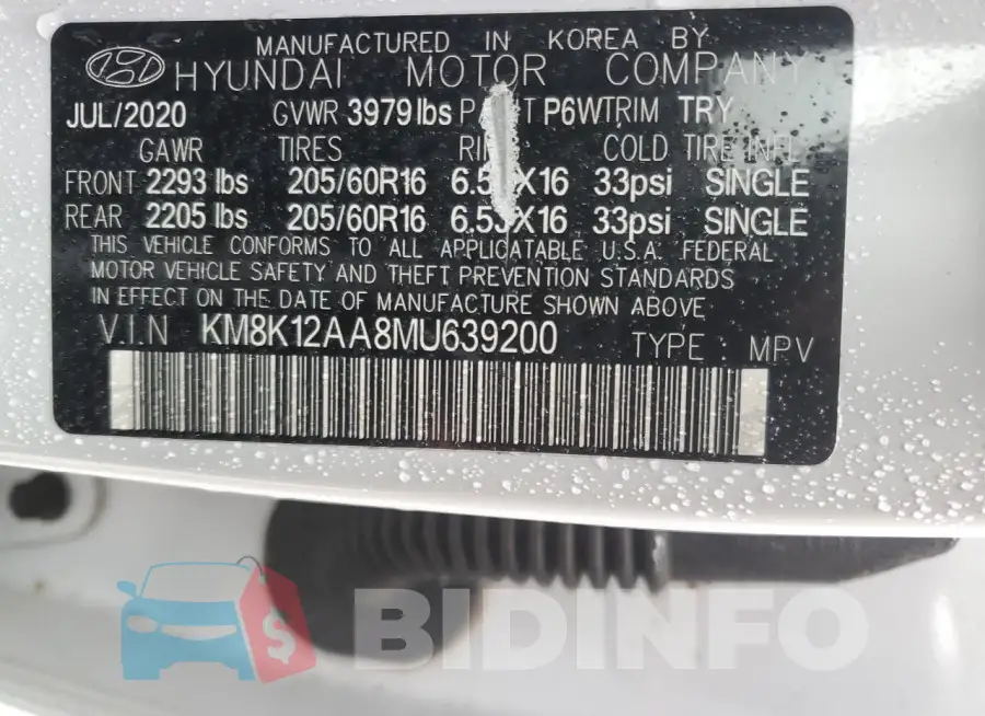 KM8K12AA8MU639200 Photo# 13