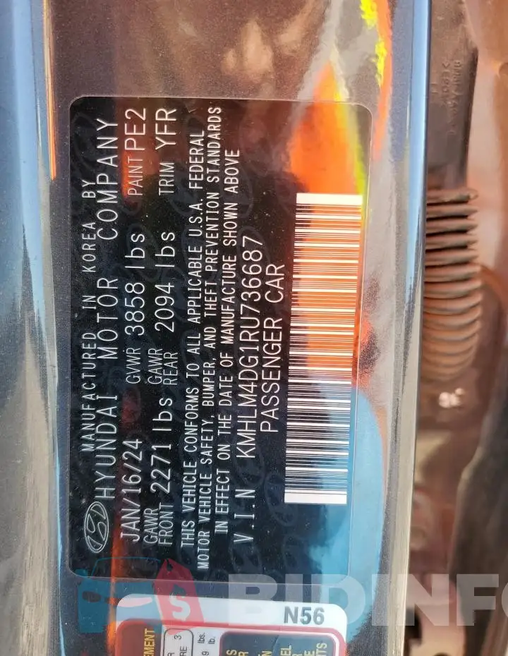 KMHLM4DG1RU736687 Photo# 13