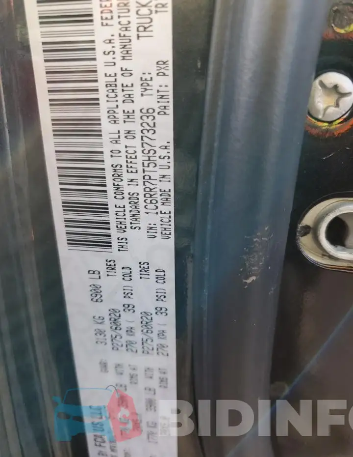 1C6RR7PT5HS773236 Photo# 12