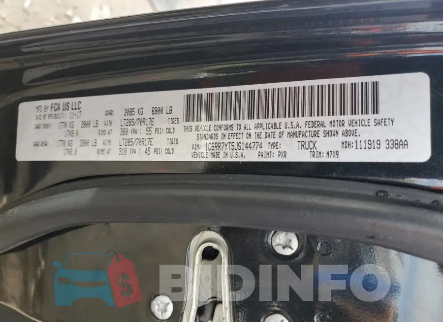 1C6RR7YT5JS144774 Photo# 12