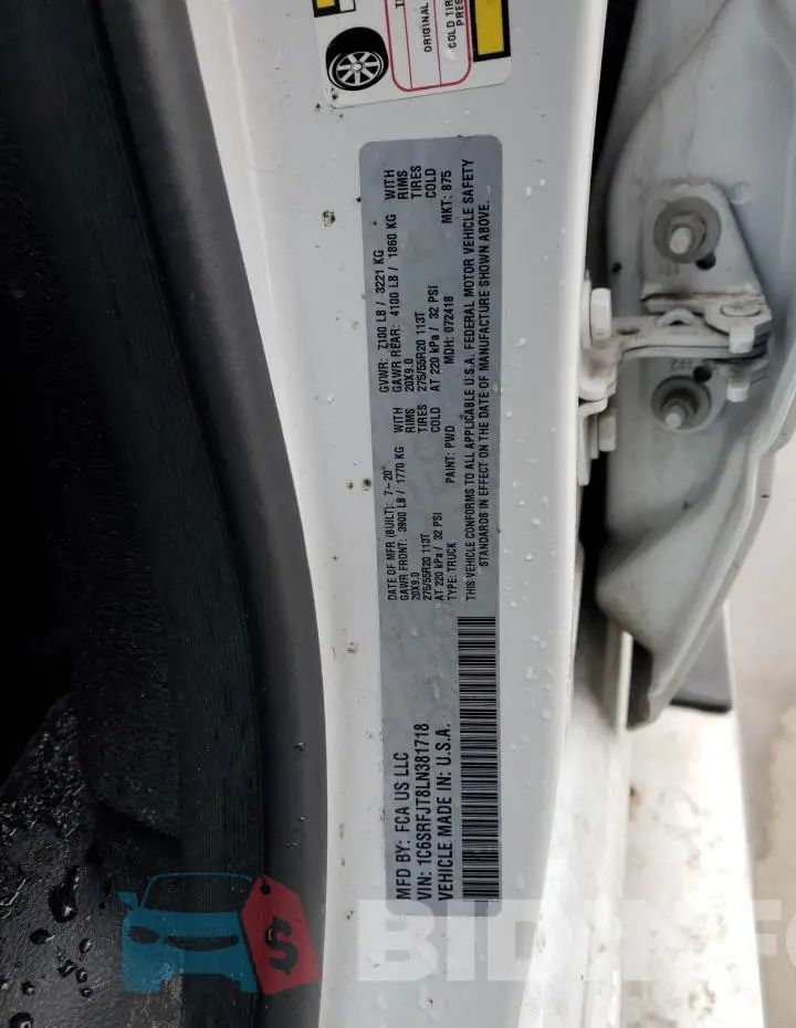 1C6SRFJT8LN381718 Photo# 12