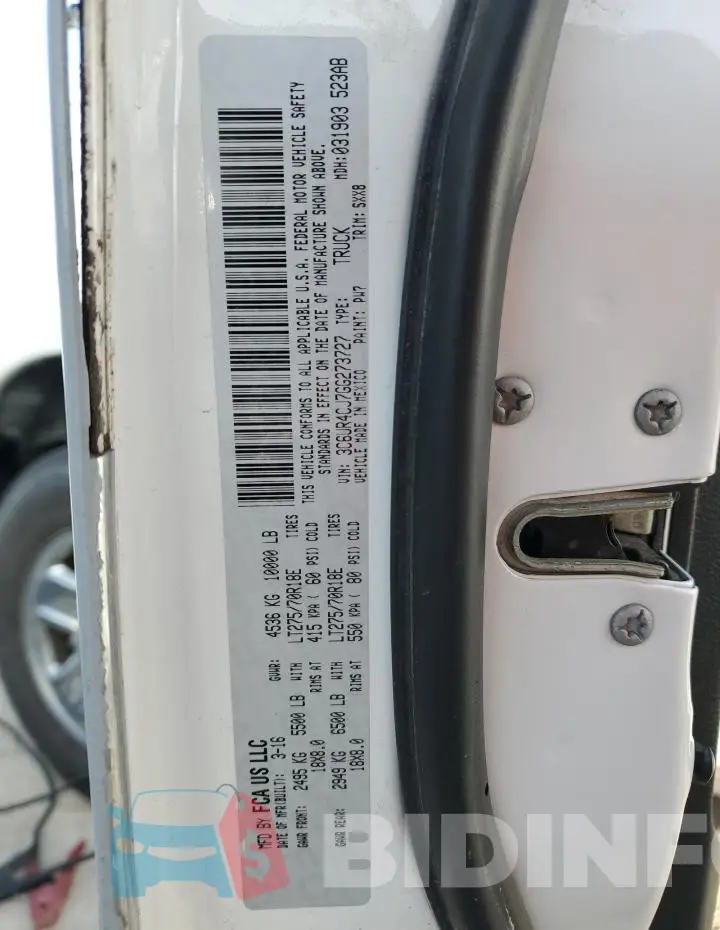 3C6UR4CJ7GG273727 Photo# 12