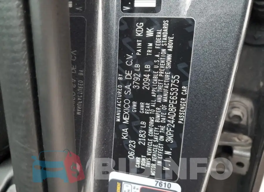 3KPF24AD8PE653755 Photo# 12