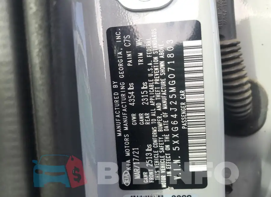 5XXG64J25MG071803 Photo# 12