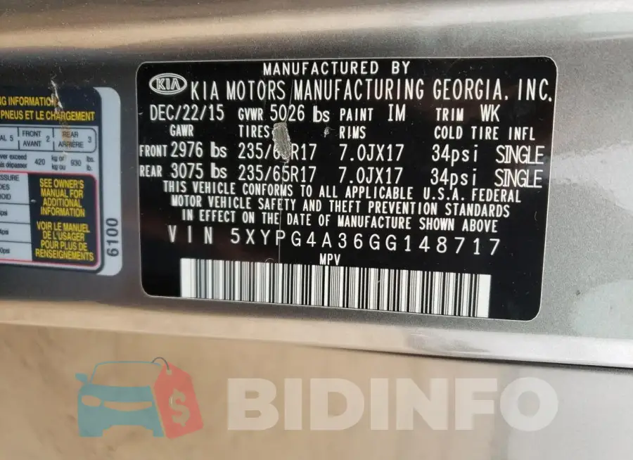 5XYPG4A36GG148717 Photo# 14