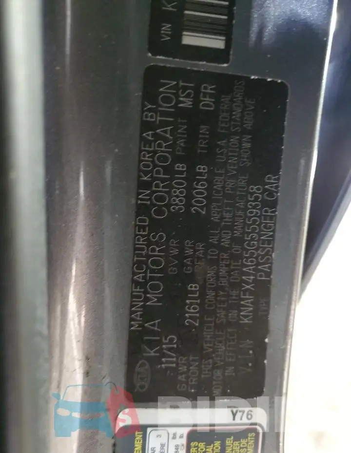 KNAFX4A65G5559358 Photo# 12